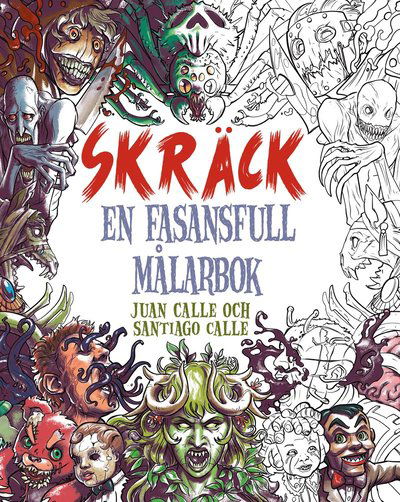 Cover for Skräck - En fasansfull målarbok (Book) (2023)