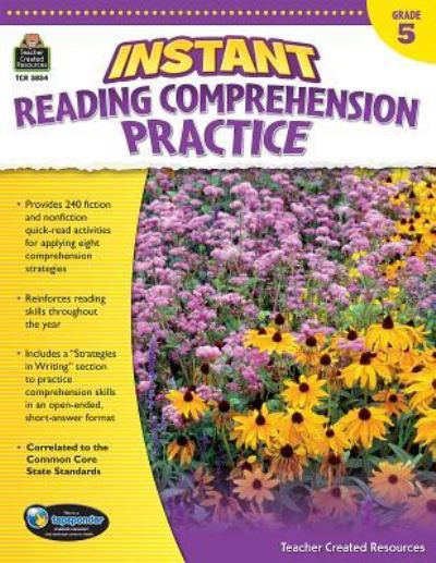 Cover for Teacher Created Resources · Instant Reading Comprehension Practice: Grade 5 (Paperback Book) (2015)