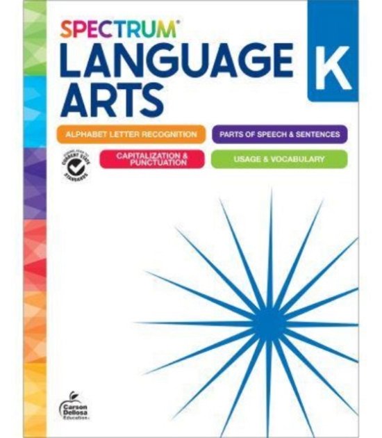 Cover for Spectrum · Spectrum Language Arts Workbook Grade K (Pocketbok) (2024)