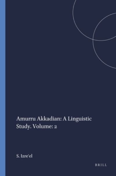Cover for Shlomo Izre'el · Amurru Akkadian (Book) (1991)