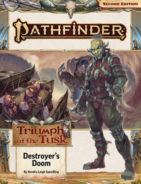 Cover for Kendra Leigh Speedling · Pathfinder Adventure Path: Destroyer’s Doom (Triumph of the Tusk 3 of 3) (P2) - PATHFINDER ADV PATH TRIUMPH OF THE TUSK (P2) (Paperback Book) (2024)