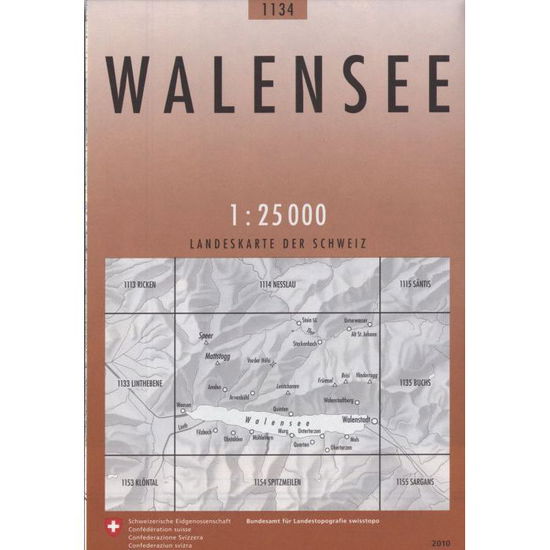 Cover for Switzerland Swisstopo · Walensee 2016 (Map) (2022)