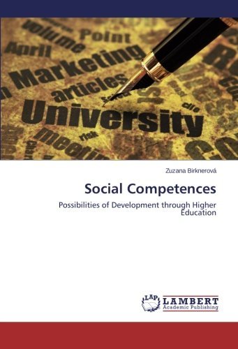 Cover for Zuzana Birknerová · Social Competences: Possibilities of Development Through Higher Education (Paperback Book) (2013)