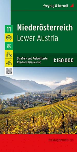 Cover for Lower Austria: Street and Activity Map (Map) (2024)
