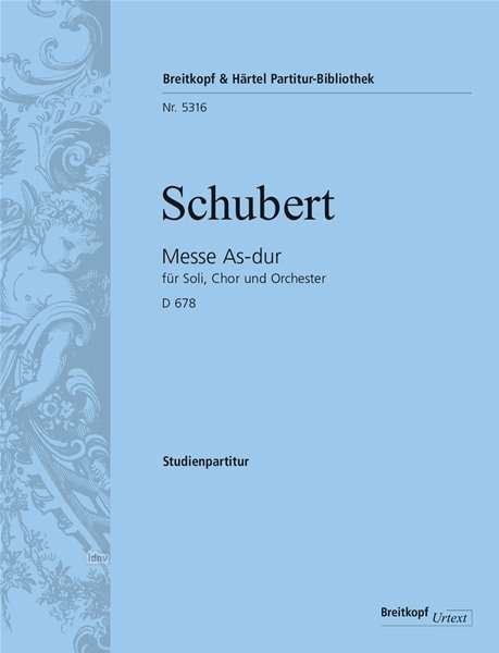 Cover for Schubert · Messe As-dur D 678, Studienpar (Bok) (2018)