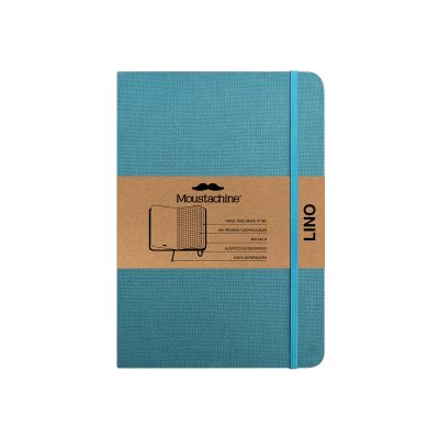 Cover for Moustachine · Moustachine Classic Linen Large Ocean Water Blue Squared Hardcover (Book) (2024)