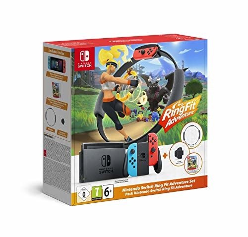 Nintendo Switch Console  Neon RedNeon Blue + Ring Fit Adventure New EU Switch - Switch - Other - Nintendo - 0045496453350 - October 30, 2020
