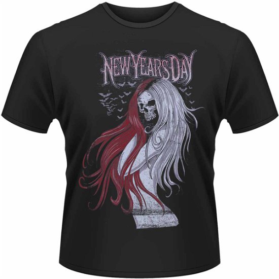 Cover for New Years Day · Long Hair Skull (T-shirt) [size L] (2015)