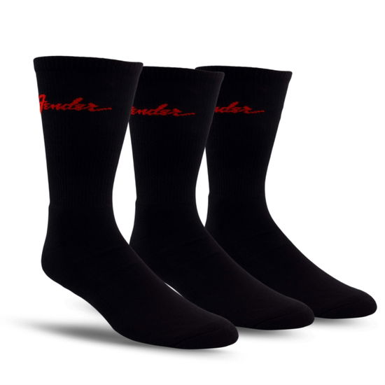 Cover for Fender · Fender Classic Logo Crew Socks 3 Pack (One Size) (TØJ) (2024)