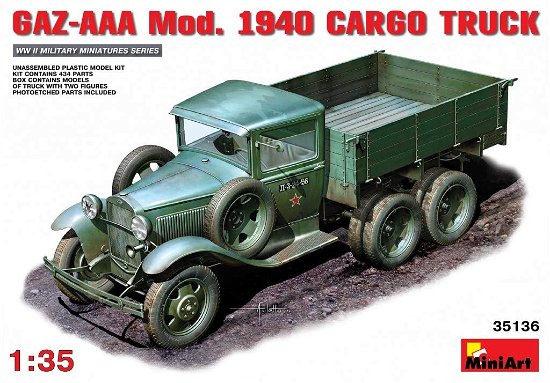 Cover for MiniArt · Gaz-aaa. Mod. 1940. Cargo Truck. (Leketøy)