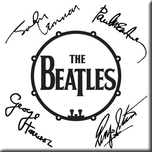The Beatles Fridge Magnet: Signed Drum Logo - The Beatles - Merchandise -  - 5055295308350 - 