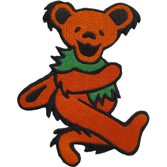 Grateful Dead Standard Woven Patch: Orange Dancing Bear - Grateful Dead - Merchandise -  - 5056561000350 - 