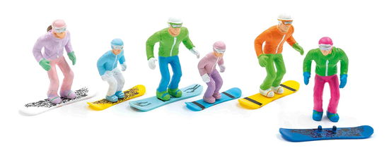 Figuren Met Snowboard 6 Stuks 1:32 - Jagerndorfer - Gadżety -  - 9120036465350 - 