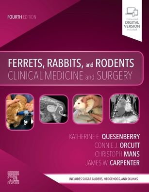 Cover for Quesenberry, Katherine (Chief Medical Officer, Service Head, Avian and Exotic Pet Service, Schwarzman Animal Medical Center) · Ferrets, Rabbits, and Rodents: Clinical Medicine and Surgery (Taschenbuch) (2020)