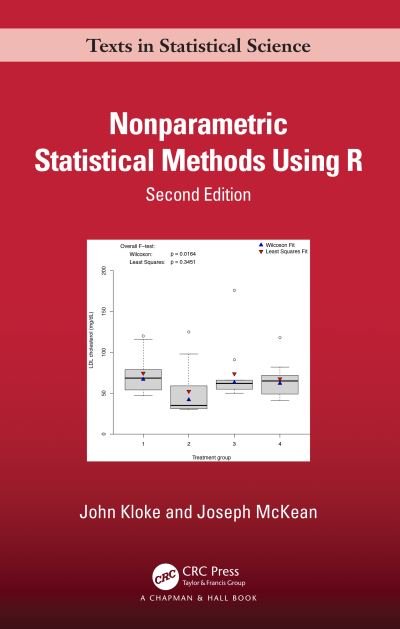 Cover for John Kloke · Nonparametric Statistical Methods Using R - Chapman &amp; Hall / CRC Texts in Statistical Science (Hardcover Book) (2024)