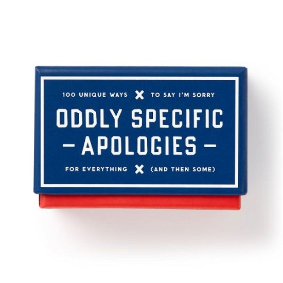 Cover for Brass Monkey · Oddly Specific Apologies (Flashcards) (2023)