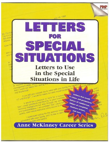 Letters for Special Situations - Anne Mckinney - Books - CreateSpace Independent Publishing Platf - 9781475094350 - April 2, 2012