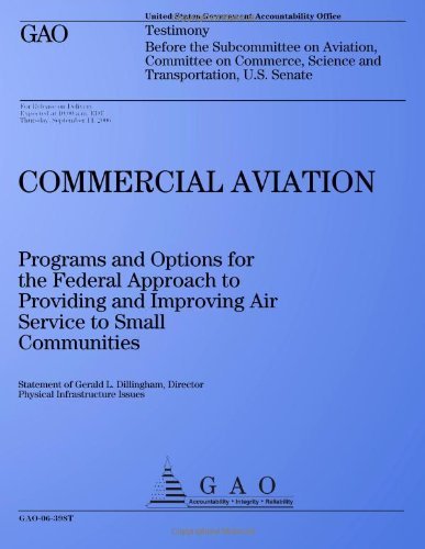 Commercial Aviation: Programs and Options for the Federal Approach to Providing and Improving Air Service to Small Communities: Testimony Before the ... Science and Transportation, U.s. Senate - United States Government Accountability Office - Bøker - CreateSpace Independent Publishing Platf - 9781495216350 - 14. september 2006