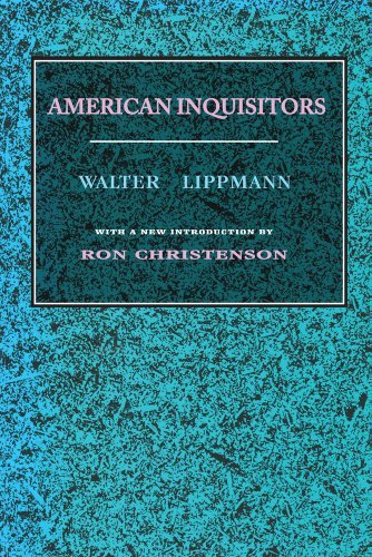 Cover for Walter Lippmann · American Inquisitors (Paperback Book) (1993)