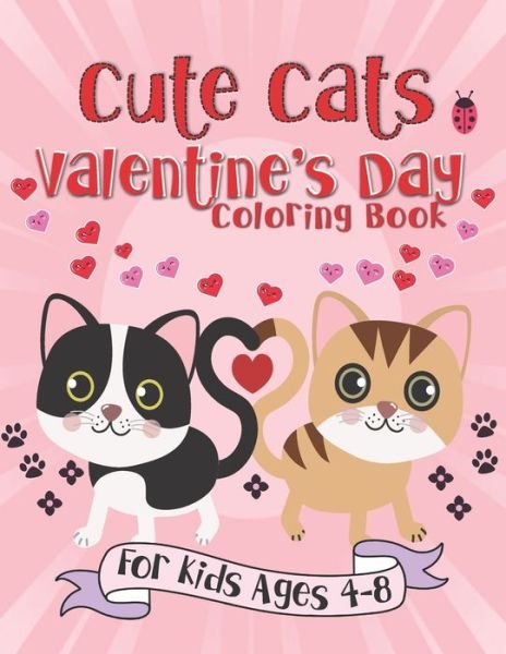 Cover for Pink Crayon Coloring · Cute Cats Valentine's Day Coloring Book (Paperback Bog) (2019)