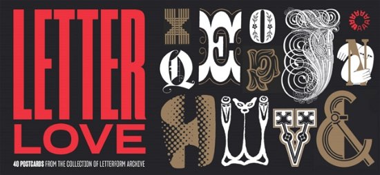 Cover for Letter Love: 40 Postcards from the Collection of Letterform Archive (Paperback Book) (2024)