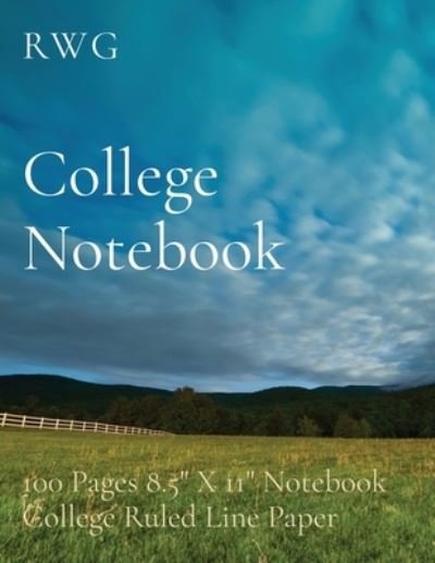 Cover for Rwg · College Notebook (Pocketbok) (2019)