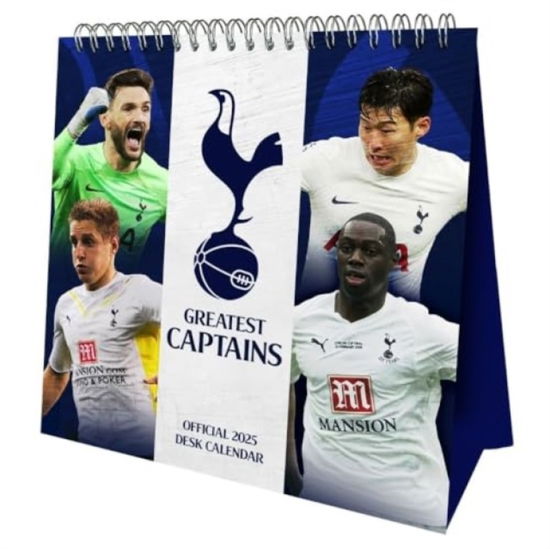 Cover for Tottenham Hotspur FC Desk Easel Calendar 2025 (Calendar) (2024)