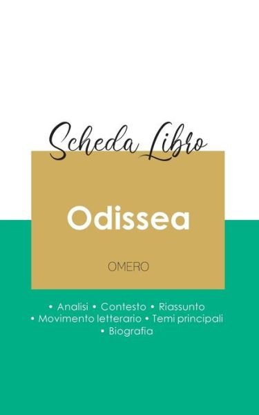 Cover for Omero · Scheda libro Odissea di Omero (analisi letteraria di riferimento e riassunto completo) (Paperback Bog) (2020)