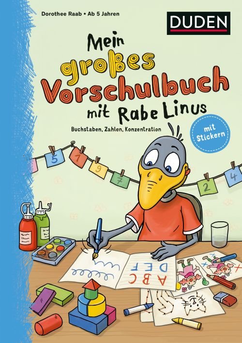 Cover for Raab Dorothee · Mein großes Vorschulbuch mit Rabe Linus (PB) - Einfach lernen mit Rabe Linus (Buch) (2019)