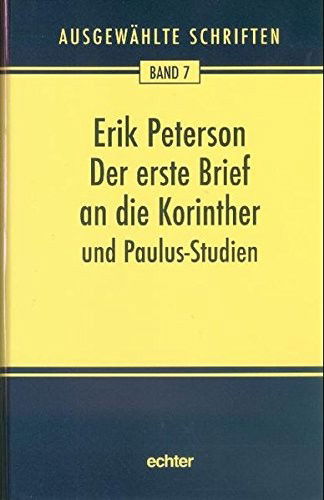 Cover for Erik Peterson · Der erste Brief an die Korinther (Hardcover Book) (2006)