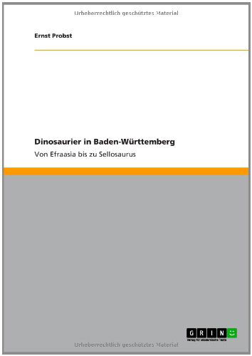 Cover for Probst · Dinosaurier in Baden-Württemberg (Book) [German edition] (2012)