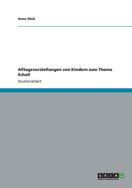 Cover for Dück · Alltagsvorstellungen von Kindern z (Book) (2012)