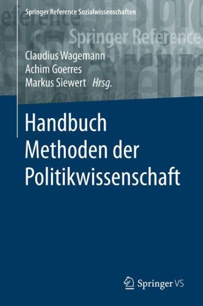 Cover for Handbuch Methoden der Politikwissenschaft (Book) [1. Aufl. 2020 edition] (2020)