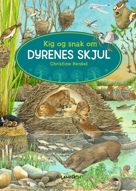 Cover for Christine Henkel · Kig og snak om: Kig og snak om dyrenes skjul (Pappbok) [1. utgave] (2024)