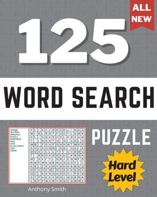 Cover for Anthony Smith · Hard Expert Level Word Search Puzzle (9 Letters Words): 125 Challenging Puzzles Activity Book (Paperback Book) (2020)