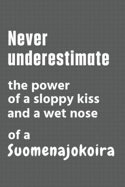 Cover for Wowpooch Press · Never underestimate the power of a sloppy kiss and a wet nose of a Suomenajokoira (Pocketbok) (2020)