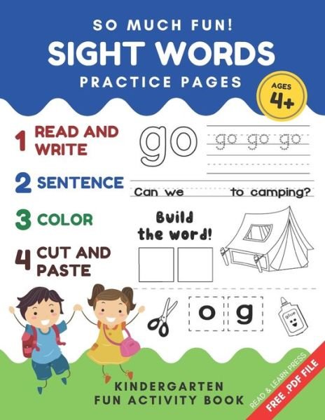 Cover for Read And Learn Press · So Much Fun! -Sight Words Practice Pages: Kindergarten Daily Workbook Game. Read, Write, Color Cut and Paste Games to Really Learn Words - Kindergarten Fun Activity Book (Paperback Book) (2020)