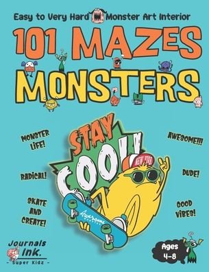 Cover for Sk · Monster Maze Book for Kids Ages 4-8 (Paperback Bog) (2020)