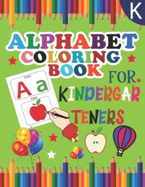 Cover for Middaysun Publications · Alphabet coloring book for kindergarteners (Paperback Bog) (2021)