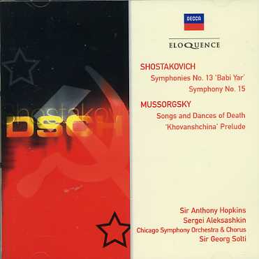 Symphonies No.13 & 15 - Shostakovich / Mussorgsky - Music - ELOQUENCE - 0028944282351 - January 2, 2010