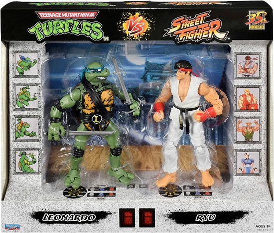Cover for Bandai 2 Pack Action Figure VS  TMNT vs Street Fighter Leonardo  Ryu Figures (MERCH)