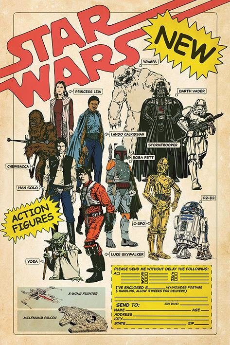 STAR WARS - Action Figures - Poster 61 x 91cm - Star Wars: Pyramid - Mercancía - Pyramid Posters - 5050574346351 - 
