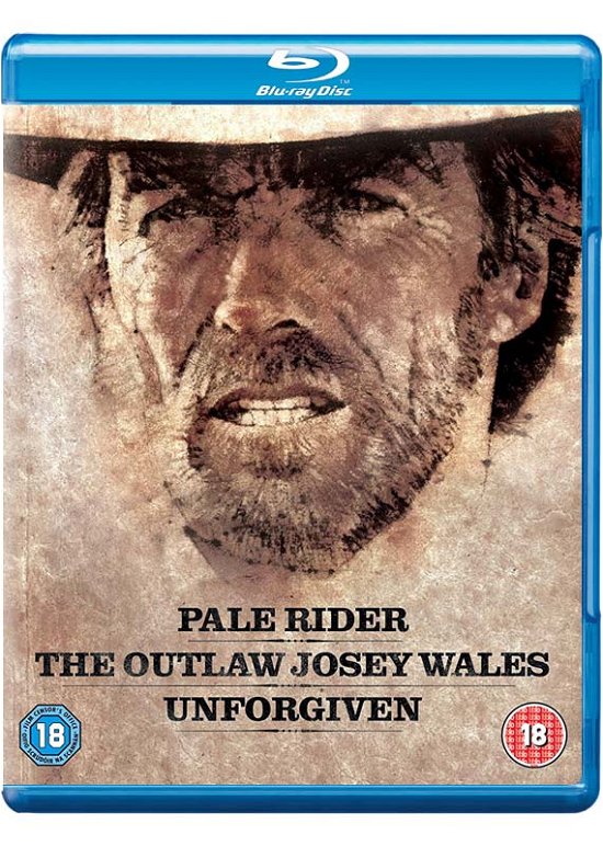 Cover for Clint Eastwood - Pale Rider / The Outlaw Josey Wales / Unforgiven (Blu-ray) (2013)
