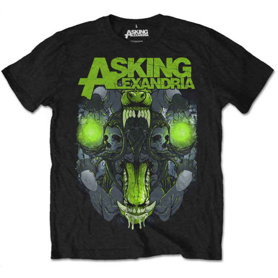 Asking Alexandria Unisex T-Shirt: Teeth (Retail Pack) - Asking Alexandria - Fanituote - Bandmerch - 5056170627351 - 