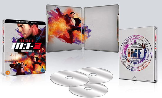 Mission Impossible 3 Limited Edition Steelbook - Mission Impossible 3 Uhd BD Steelbook - Film - Paramount Pictures - 5056453205351 - 3. juli 2023