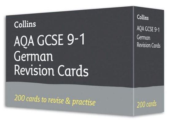 Cover for Collins GCSE · AQA GCSE 9-1 German Vocabulary Revision Cards: Ideal for the 2025 and 2026 Exams - Collins GCSE Grade 9-1 Revision (Flashcards) (2020)