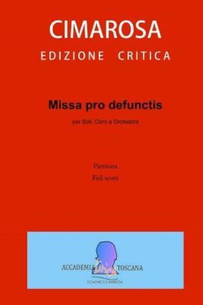 Cover for Domenico Cimarosa · Missa Pro Defunctis (Partitura - Full Score) (Paperback Bog) (2017)
