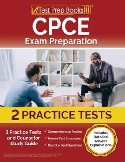 Cover for Joshua Rueda · CPCE Exam Preparation : 2 Practice Tests and Counselor Study Guide [Includes Detailed Answer Explanations] (Paperback Book) (2023)