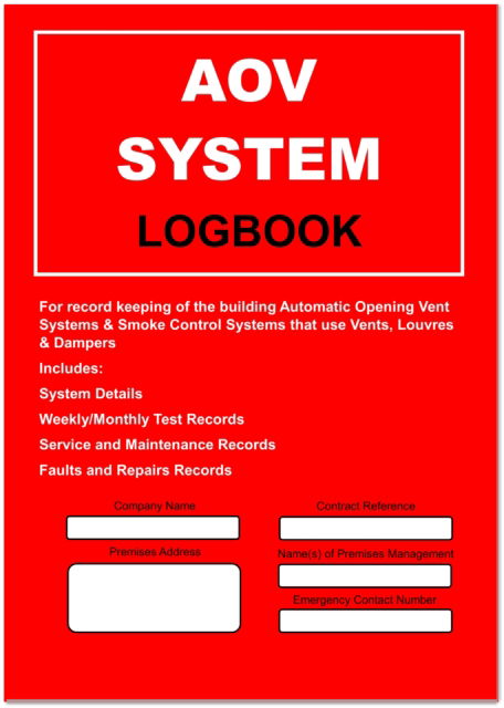 AOV System Logbook - Compliance Logbook - Docs-Store - Books - Independent Publishing Network - 9781803524351 - 2023