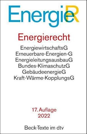 Cover for Dtv Verlagsgesellschaft · Energierecht (Pocketbok) (2022)